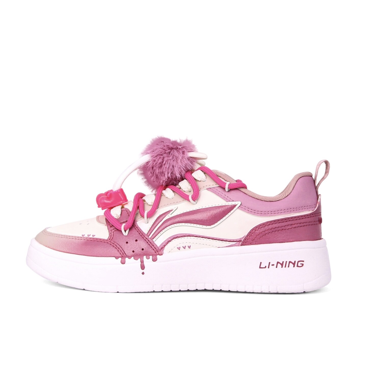 

Кроссовки LINING Acer Truncatum Skateboarding Shoes Women's Low-top White/pink, фуксия, Розовый, Кроссовки LINING Acer Truncatum Skateboarding Shoes Women's Low-top White/pink, фуксия