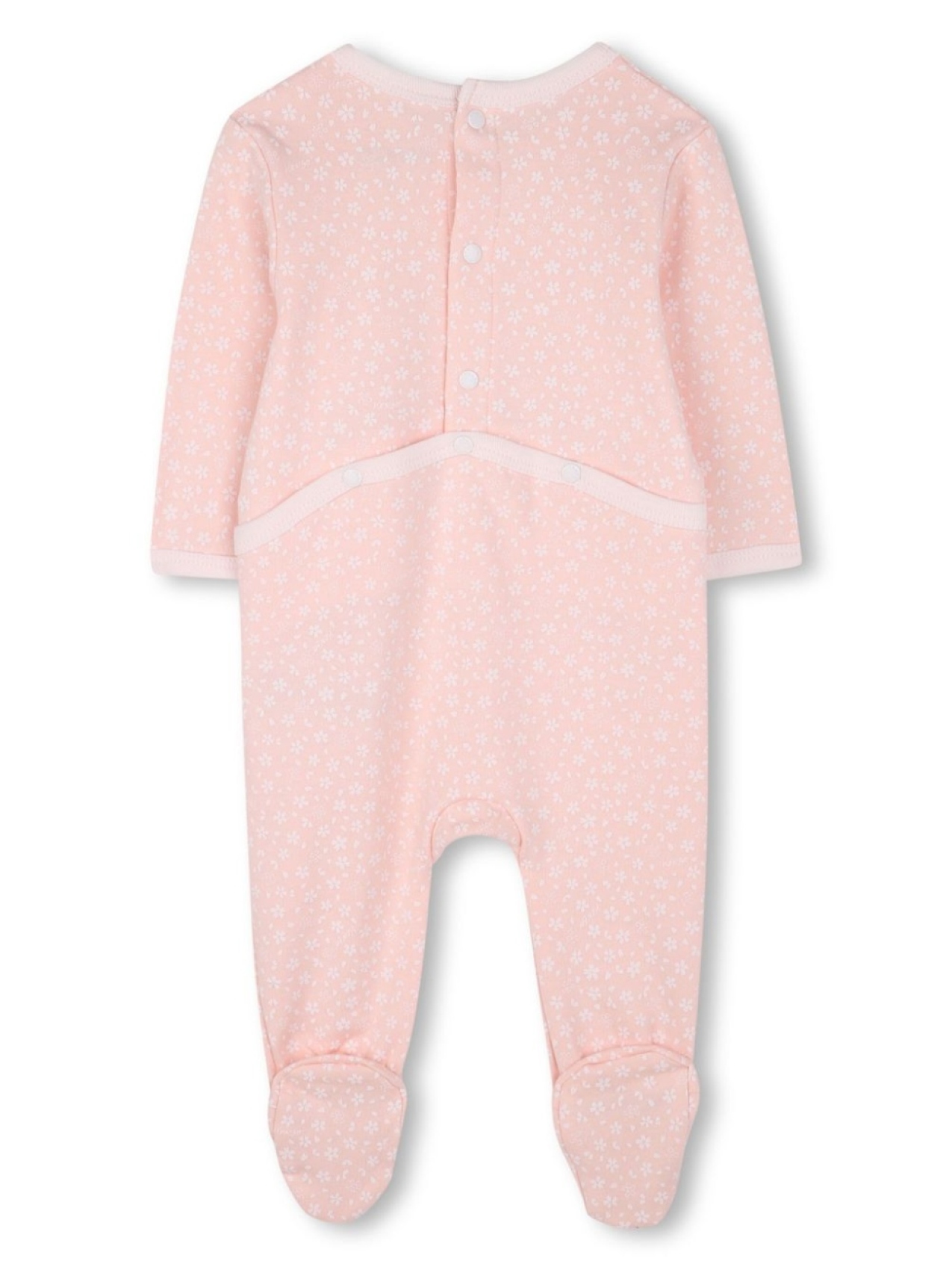 Kenzo Kids пижама с цветочным принтом, розовый — фото 2