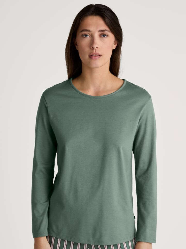 

Лонгслив Calida Shirt, цвет laurel green