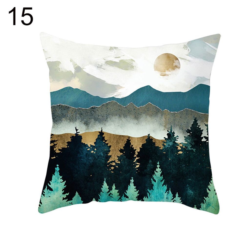 

Солнце Луна Лес Горный Пейзаж Пледы Подушки Чехлы Для Домашнего Дивана Декор-15 Stuttg