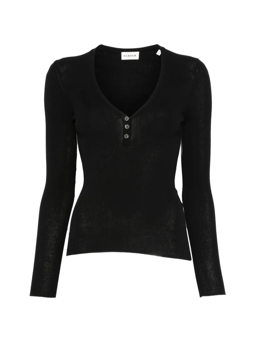 

Футболка с V-образным вырезом P.A.R.O.S.H., черный