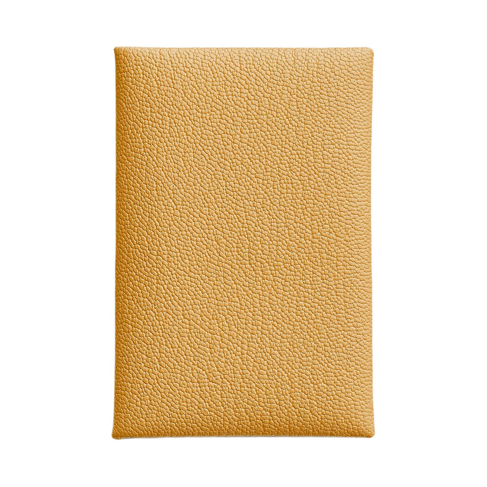 

HERMES Картхолдер Calvi Silver Tone Buckle из кожи козы майсур для женщин 1S Foin Wheat Yellow