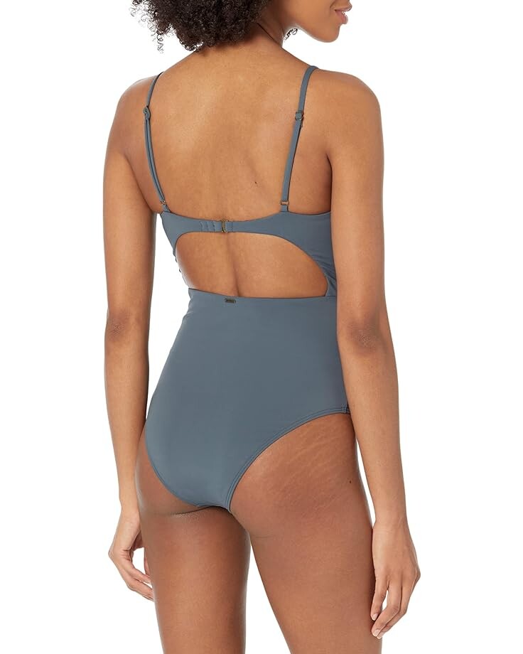 

Купальник O'Neill Saltwater Solids Twisted One-Piece, цвет Slate