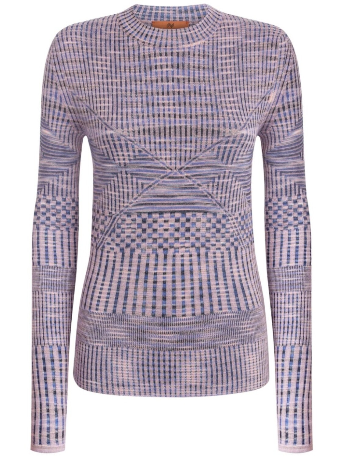 

Missoni вязаный джемпер с абстрактным принтом, фиолетовый