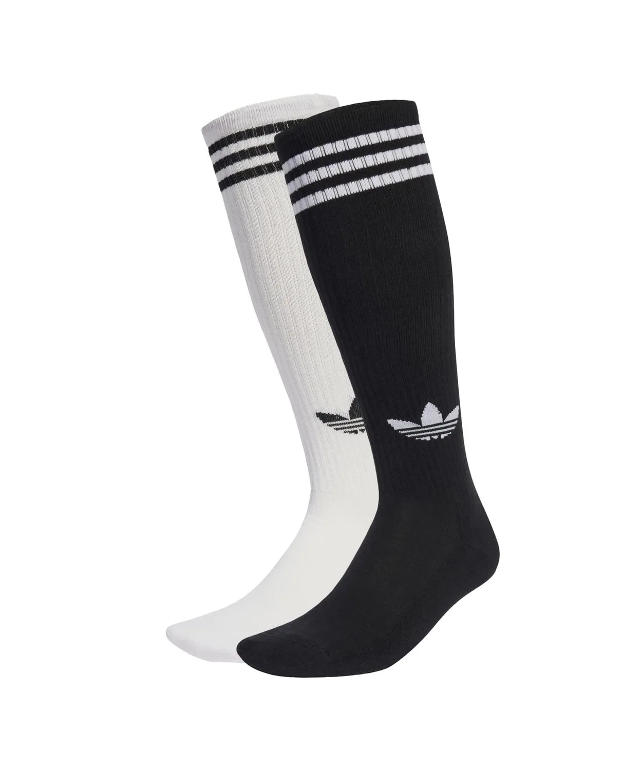 Гольфы adidas с тремя полосками, 2 пары, белые