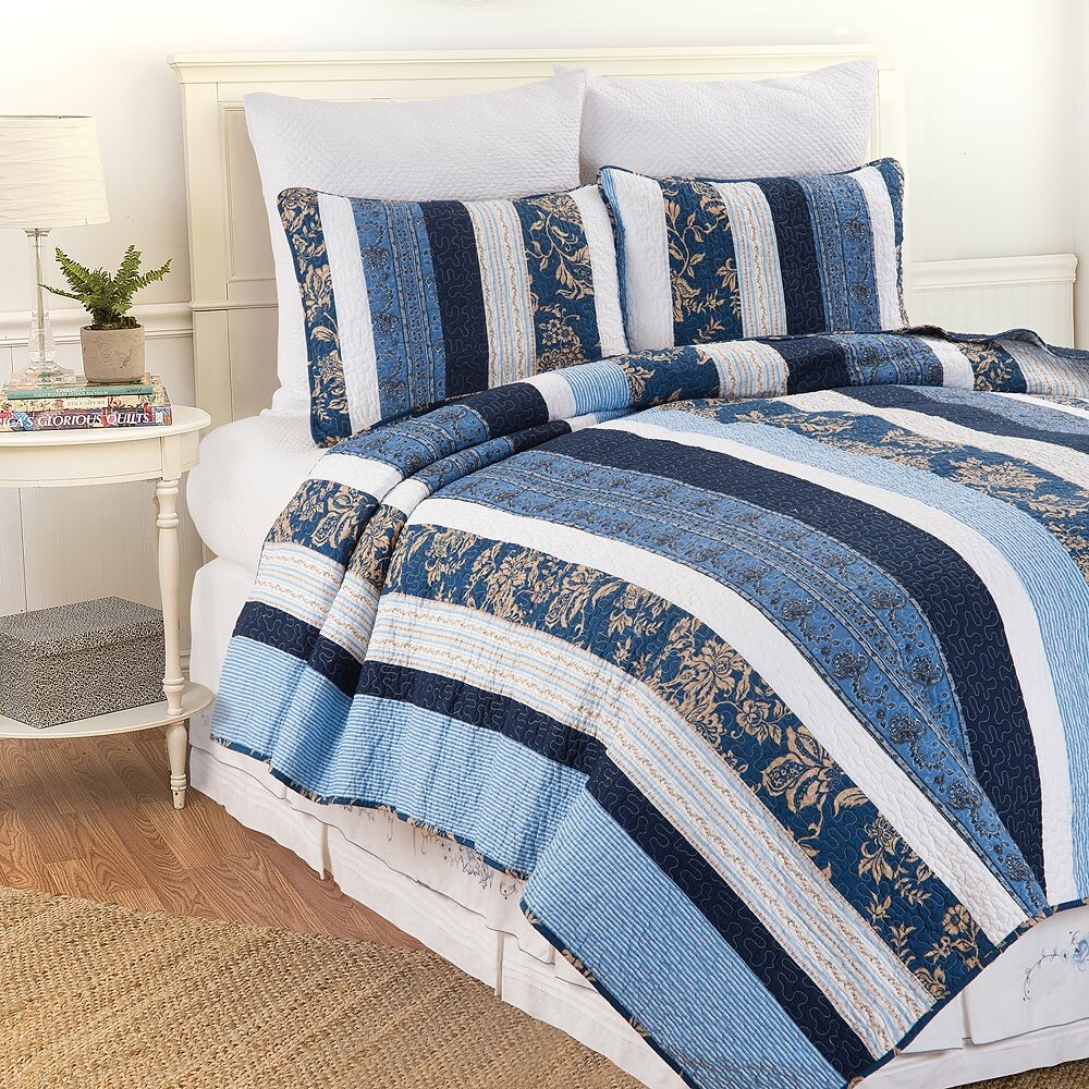 

Комплект одеял в полоску C&F Home Lakeland, синий