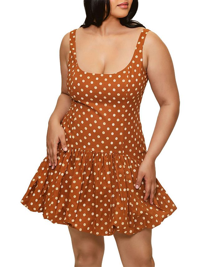 

Платье Plus Size Lowry с заниженной талией и кокетливым силуэтом "пузырь" Hutch, коричневый