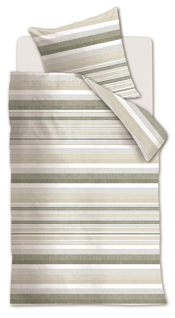 

Постельное белье Rivièra Maison Sturdy Stripe_Grey Green_DE_UV_155x220 155 x 220 см + 1x 80 x 80 см 1 пододеяльник, 1 наволочка Rivièra Maison