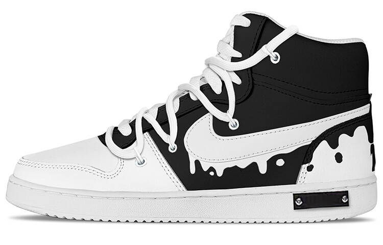 

Кроссовки Nike EBERNON Skateboarding Shoes Men Mid-top White, черный