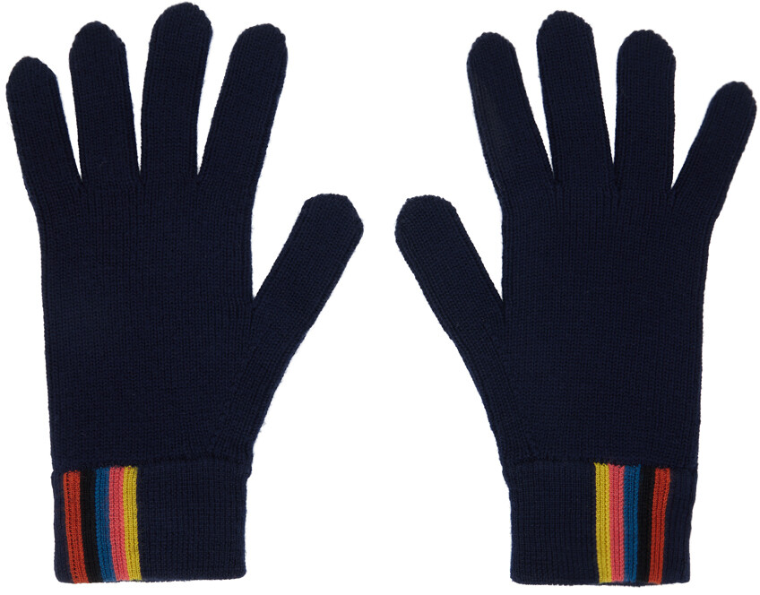 

Перчатки Navy Artist Stripe Paul Smith