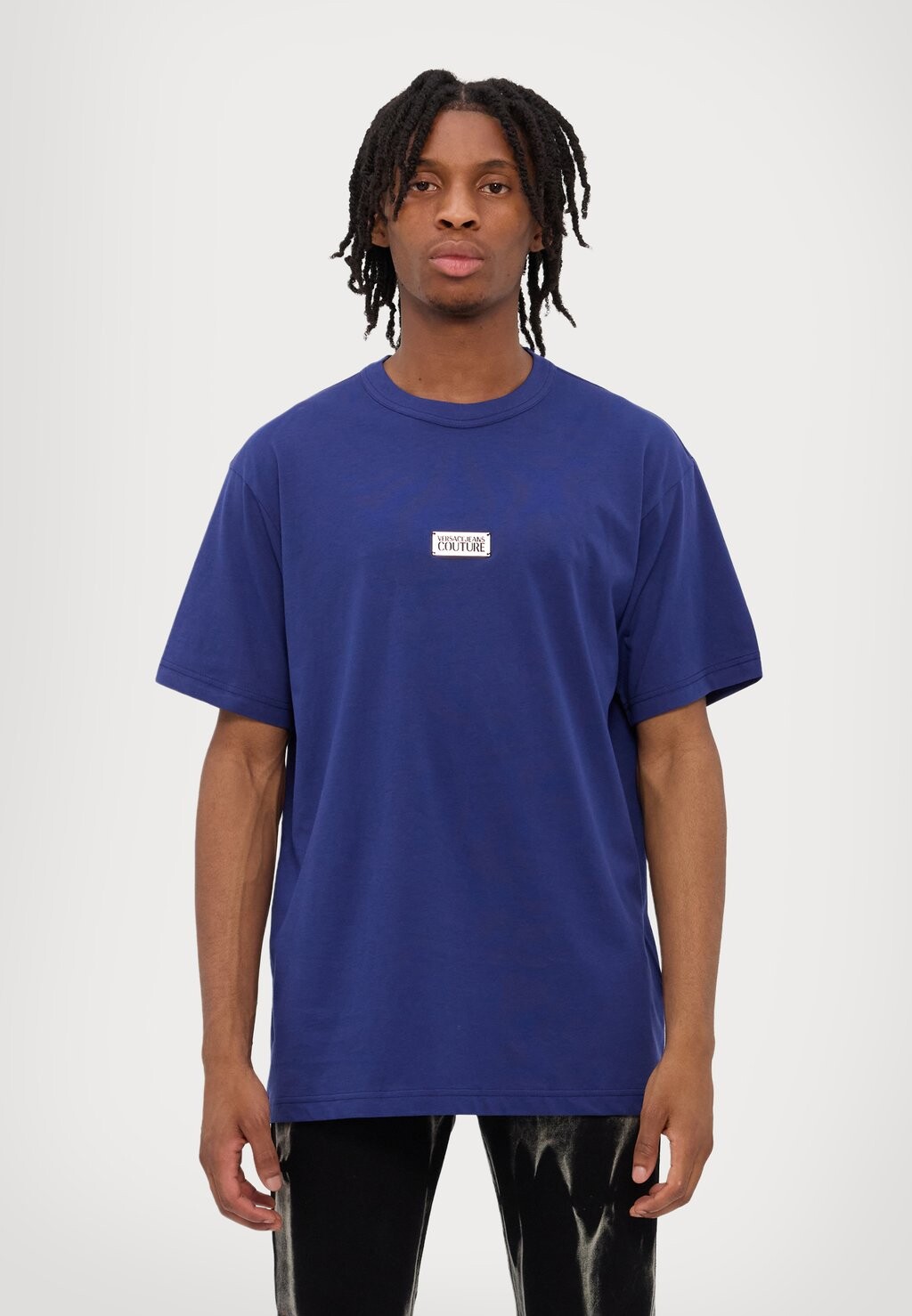 

Базовая футболка LOGO PLACKET Versace Jeans Couture, синий