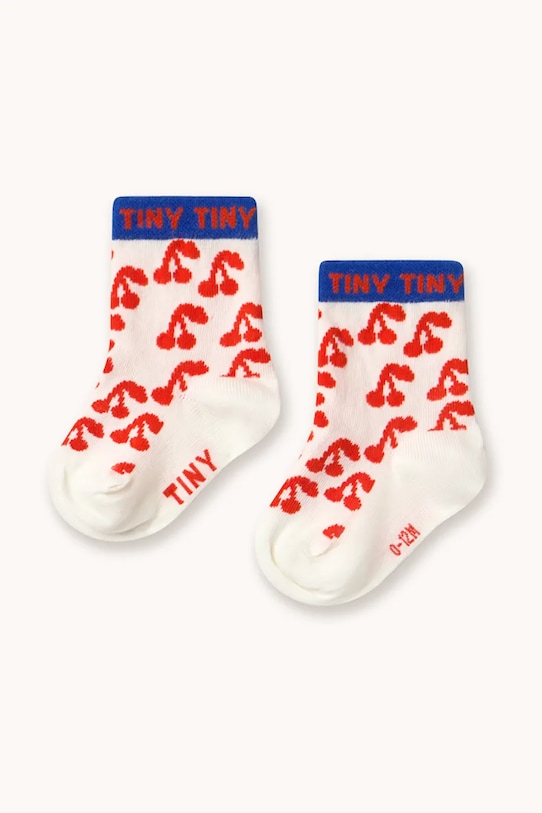 

Детские носки CHERRIES MEDIUM SOCKS Tinycottons, белый