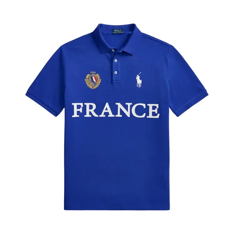Футболка-поло с коротким рукавомPolo Ralph Lauren France, синий
