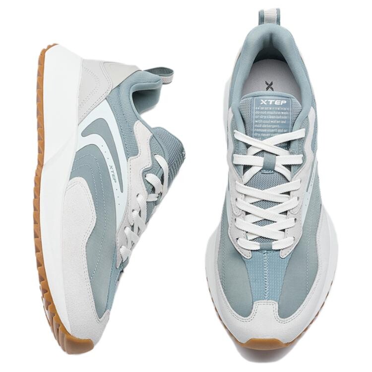 Кроссовки XTEP Shuoying Lifestyle Shoes Men Low-top Cat"s Eye Grey/pigeon Grey, серый — фото 3