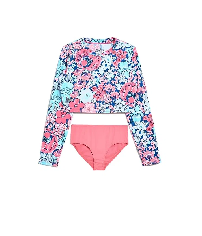 Рашгард сет Ibbie Lilly Pulitzer Kids, Starlight Navy in All Her Glory