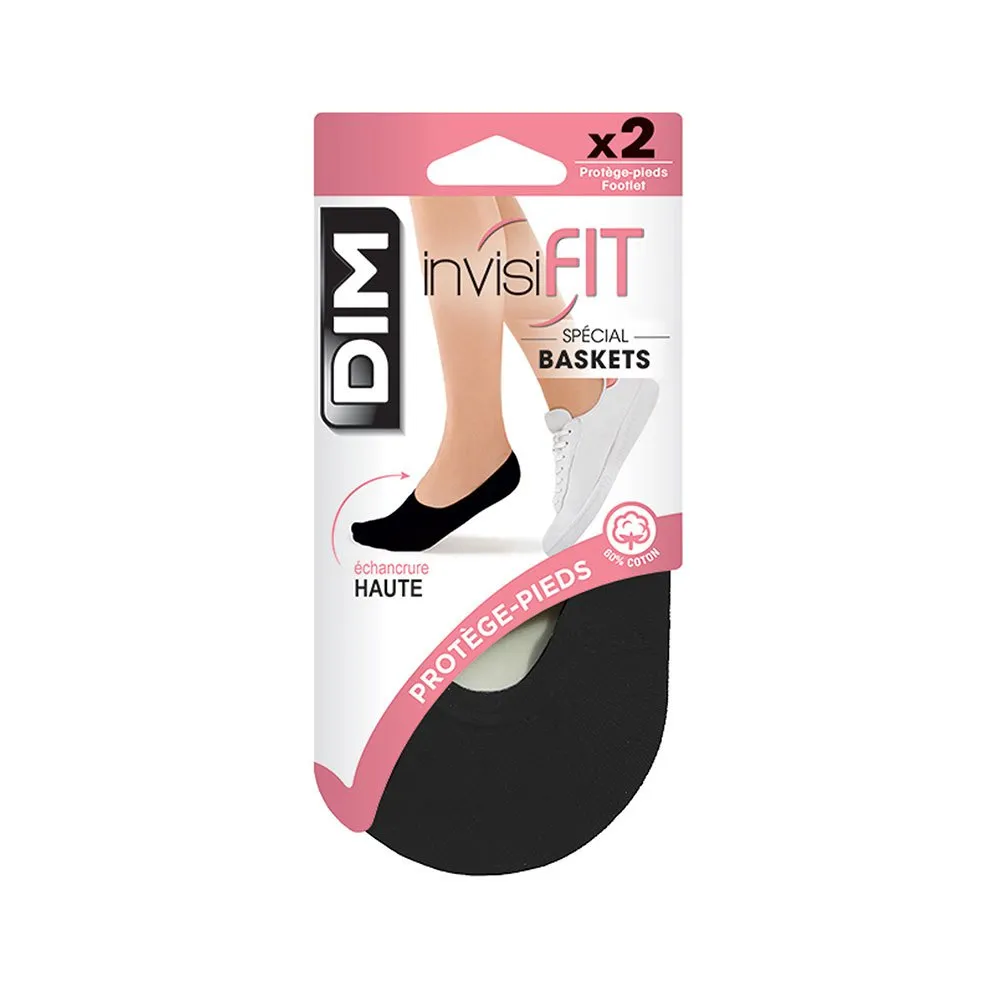 

Носки Dim Paris My Essentials Footies 2 pairs, черный