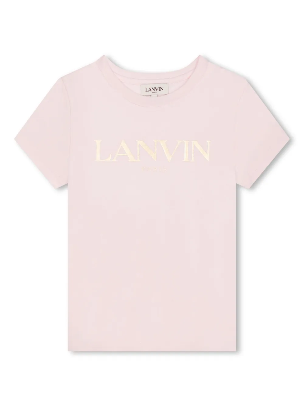 

Футболка с логотипом Lanvin Enfant, розовый