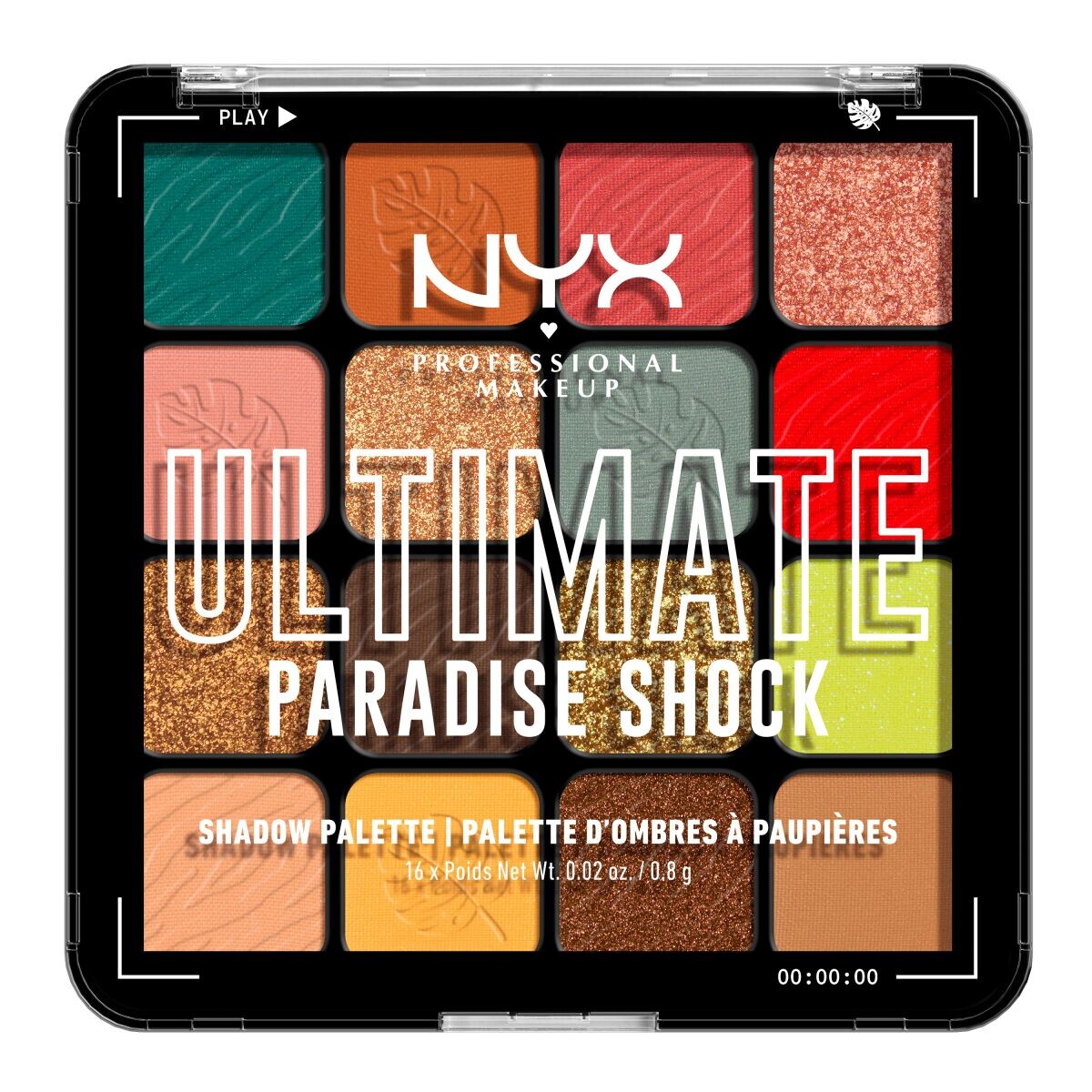 

Палетка теней для век тропический шок Nyx Professional Makeup Ultimate Shadow Palette, 12,8 гр