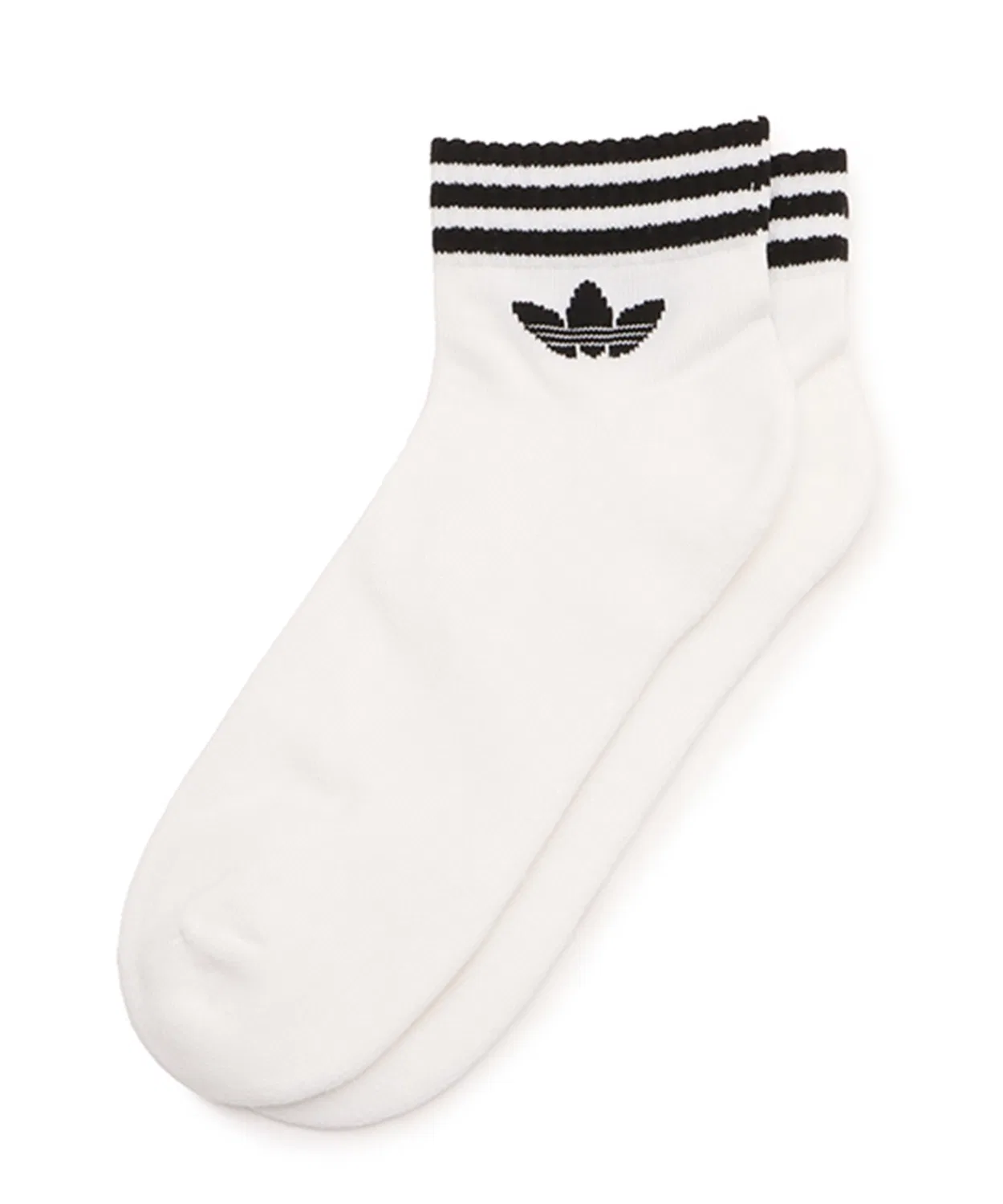Носки adidas 3 Stripe Ankle Socks 3 пары, белые — фото 3