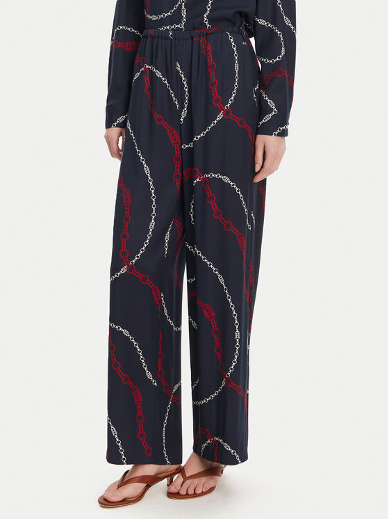 

Брюки свободного кроя WW0WW44542 Tommy Hilfiger, синий