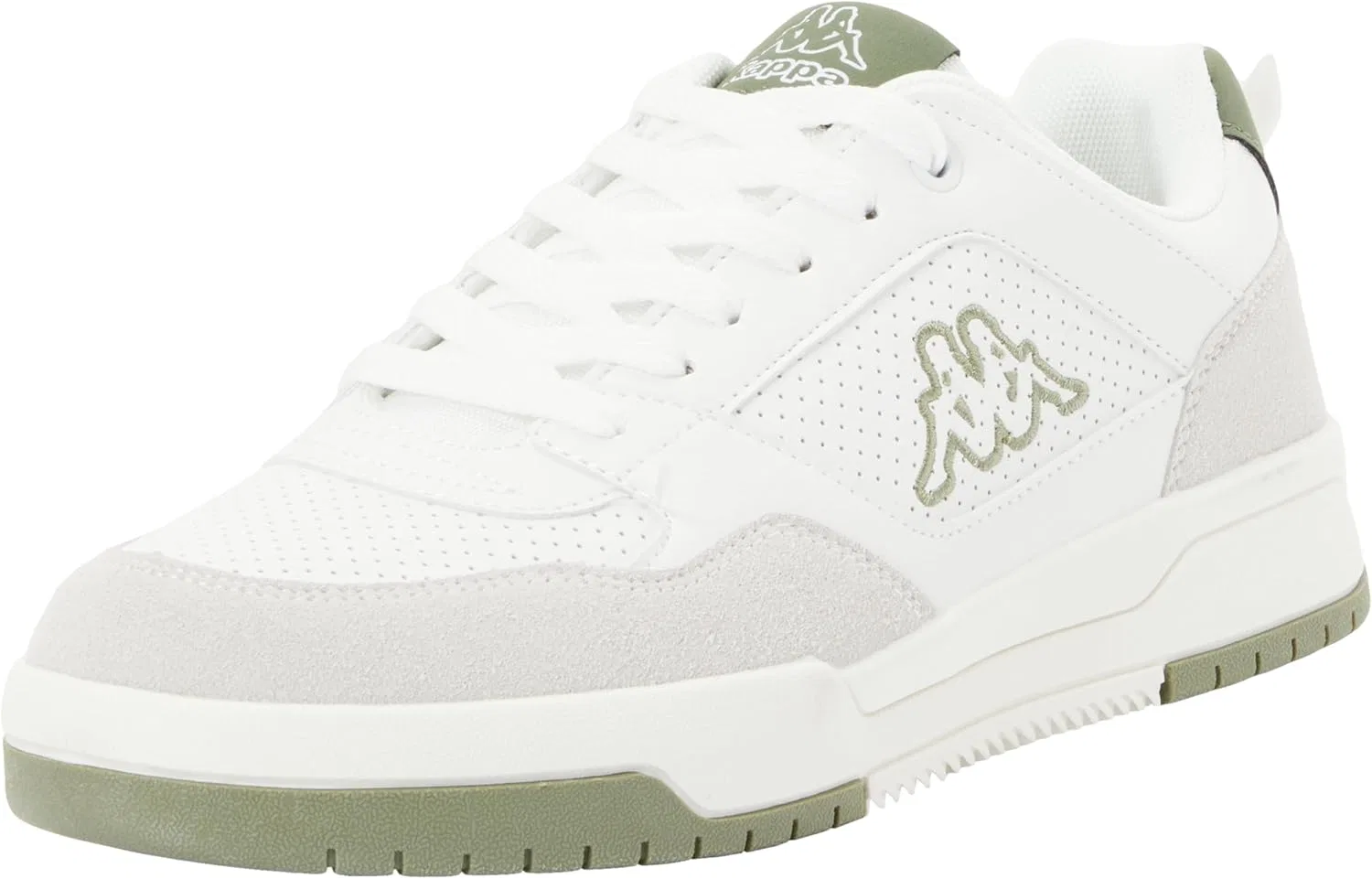 Мужские спортивные кроссовки Kappa с логотипом Manis, White Green Olivine