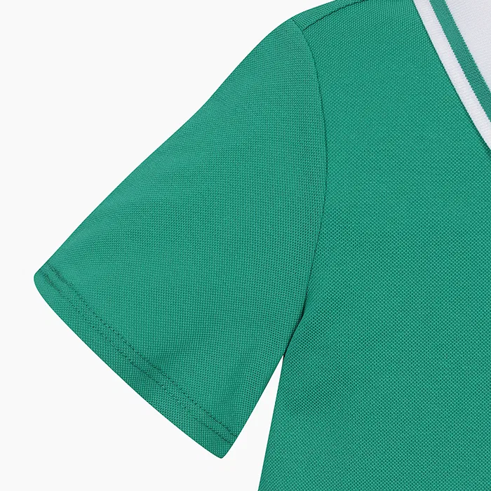 Детское платье-поло на молнии зелёное от Benetton Kids — фото 4