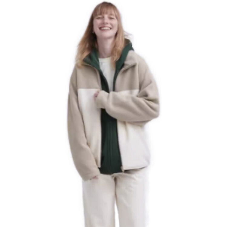 Толстовка Unisex Uniqlo Fleece Sweater, 30 кремовый — фото 3