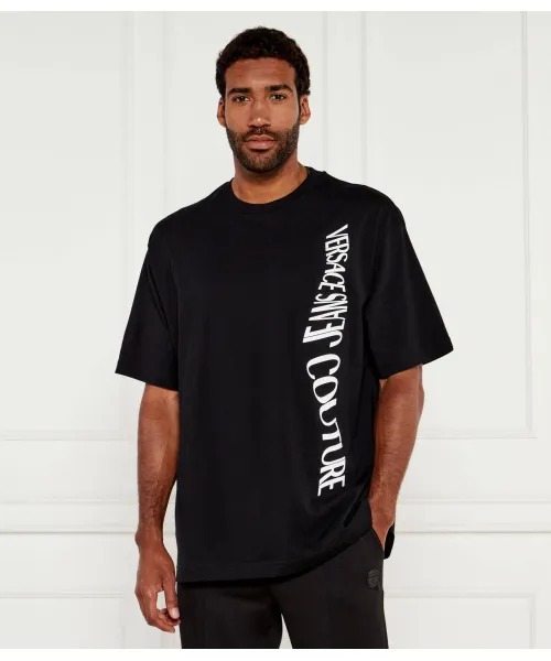 

Футболка Loose fit Versace Jeans Couture, черный