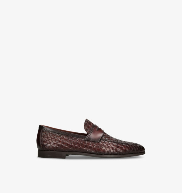 

Кожаные мокасины Aston Weave Magnanni, коричневый