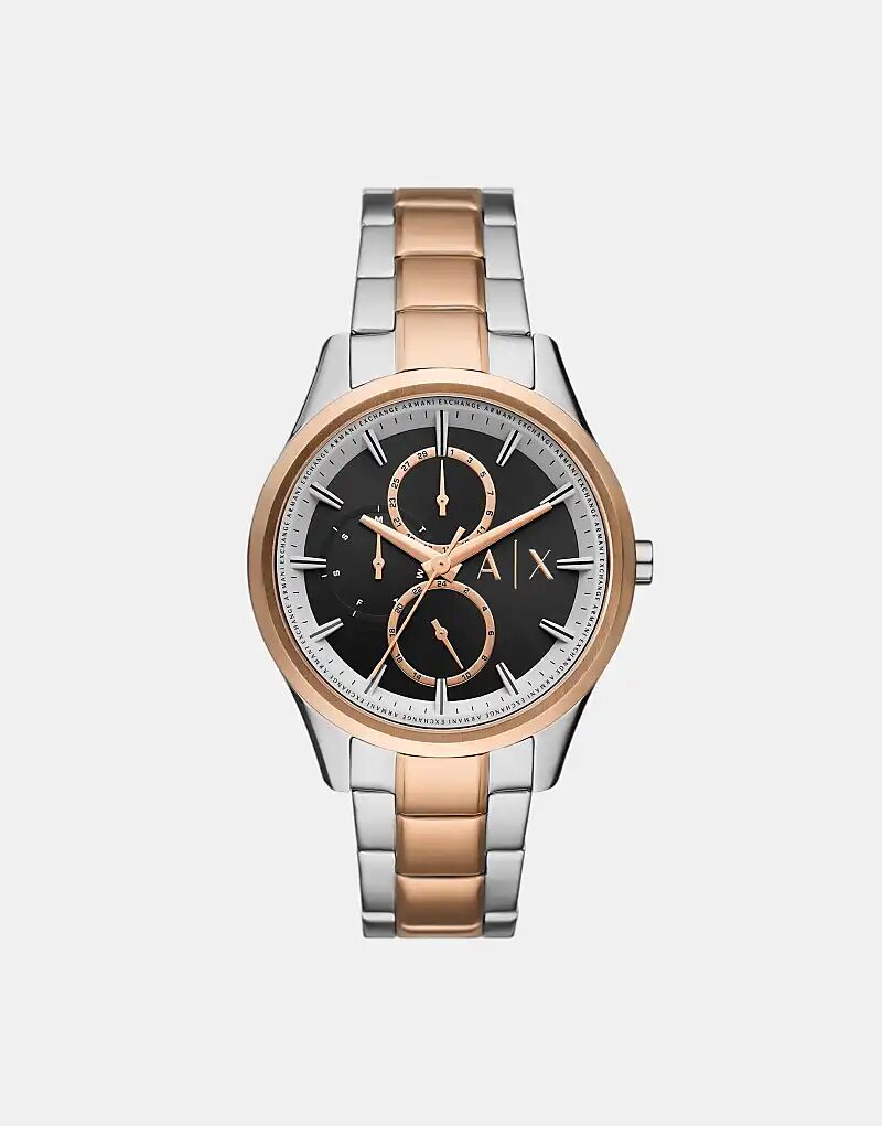 

Мужские многофункциональные часы Armani Exchange Dante из нержавеющей стали, ax1882, розовое золото, серебро