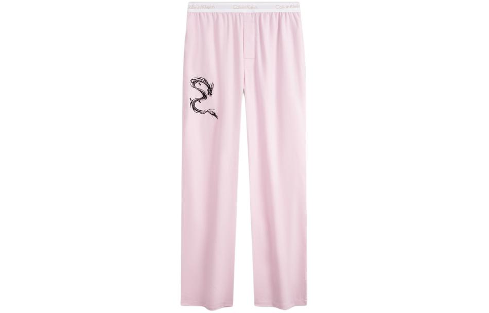 

Пижамные штаны CALVIN KLEIN женский, велюровые, розовые