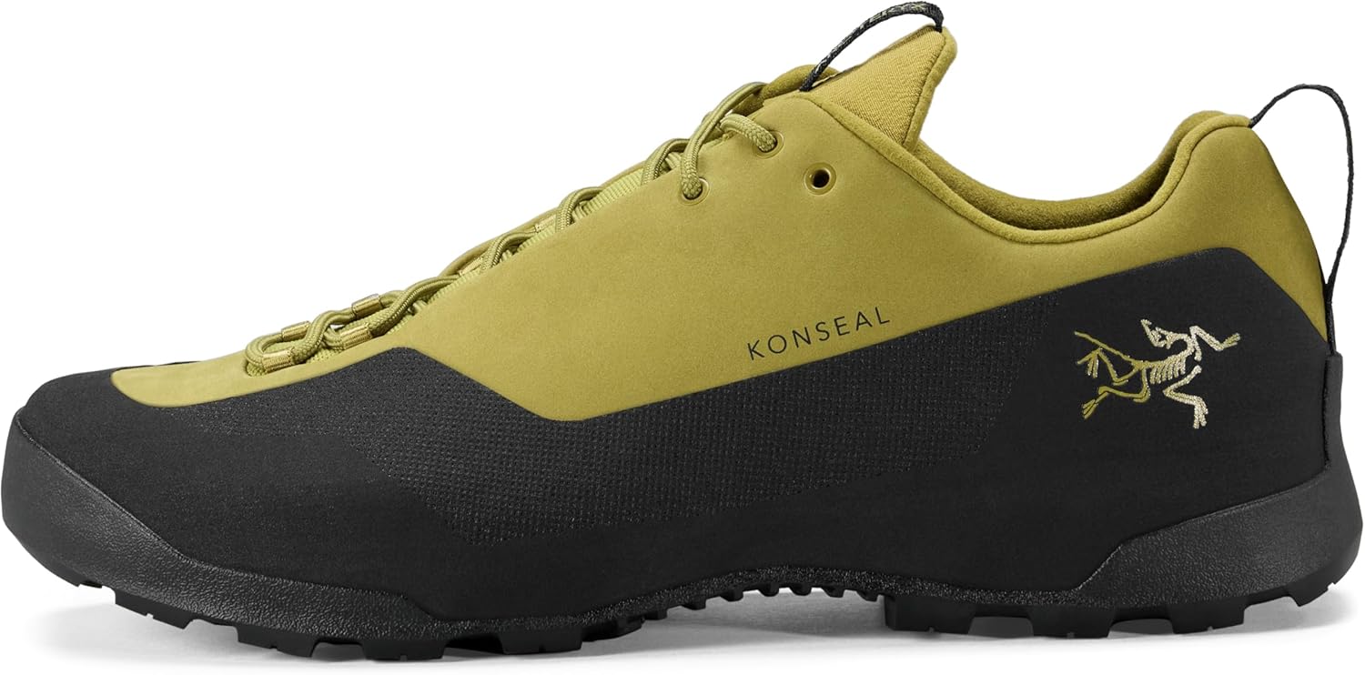 

Мужские кроссовки Arc'teryx Konseal - прочная обувь для походов с поддержкой свода стопы, мужская обувь для боулдернга, горных походов и скалолазания, черный