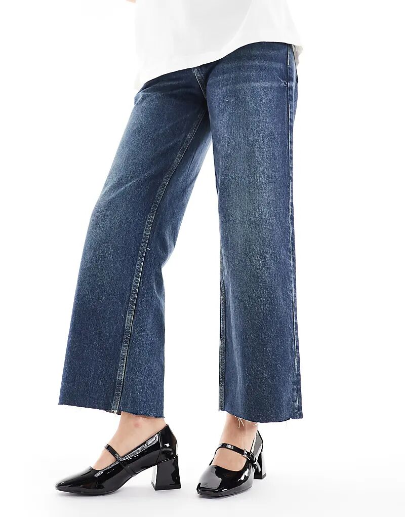 Туфли London Rebel Wide Fit Camila на каблуке средней высоты, лакированные, черные — фото 4