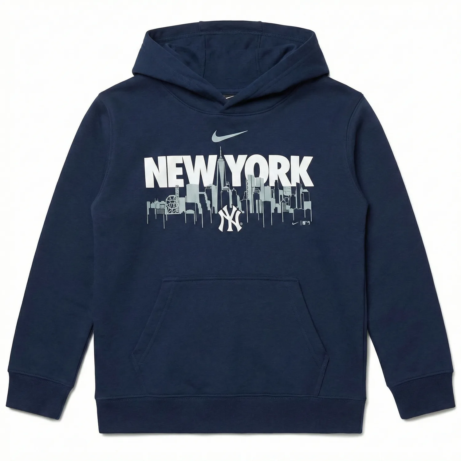 Nike X MLB Pre school худи утепленное с флисовой подкладкой, navy blue