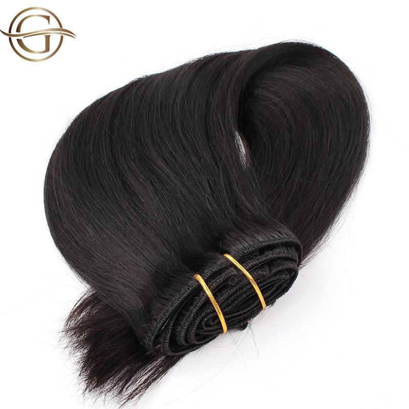 Накладные волосы gold24 clip-in extensions #4 braun - 60 cm Gold24, #1 schwarz - 60 cm, количество 1 шт. — фото 3