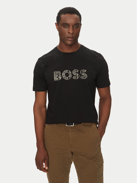

Футболка обычного кроя Te_Logotexture 50534923 Boss, черный
