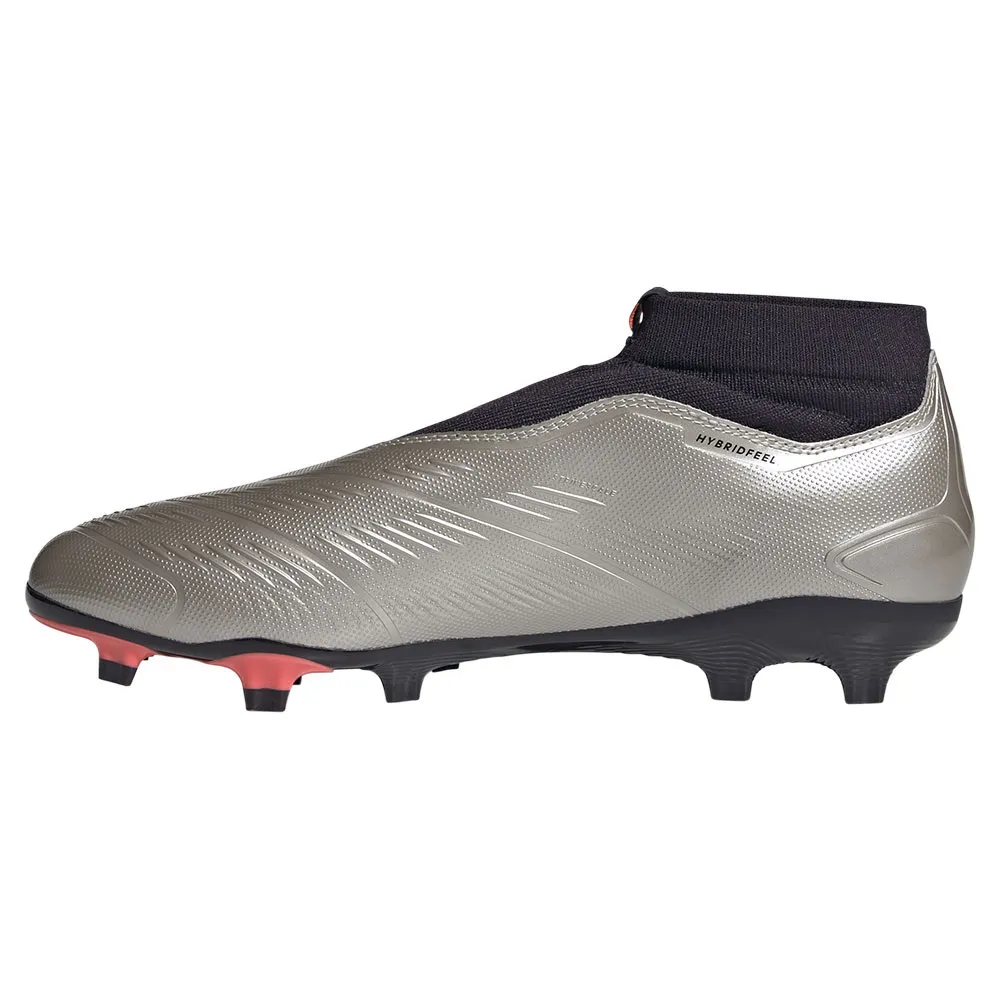 Футбольные бутсы adidas Predator League Laceless FG, серебряный — фото 3