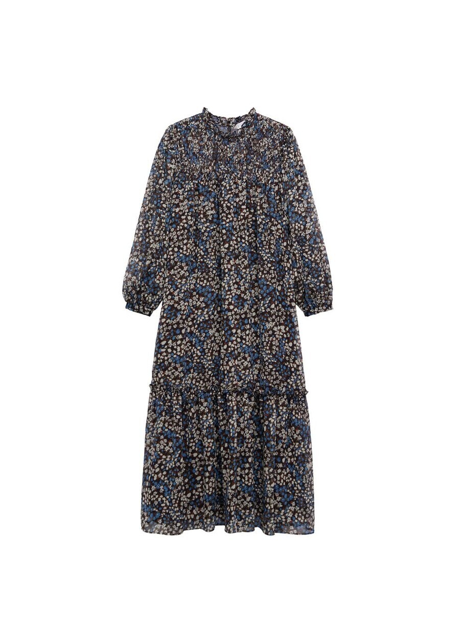 

Платье рубашка MANGO Shirt Dress Fancy, черный