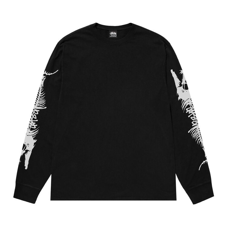 

Футболка Stussy Barracuda Long-Sleeve Tee, черный