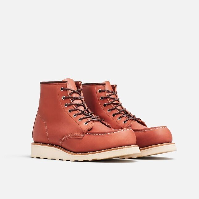 Red Wing Heritage Classic 3425 женские ботинки до щиколотки 6 дюймов с мыском-мокасином из коричневой кожи Red Wing Shoes