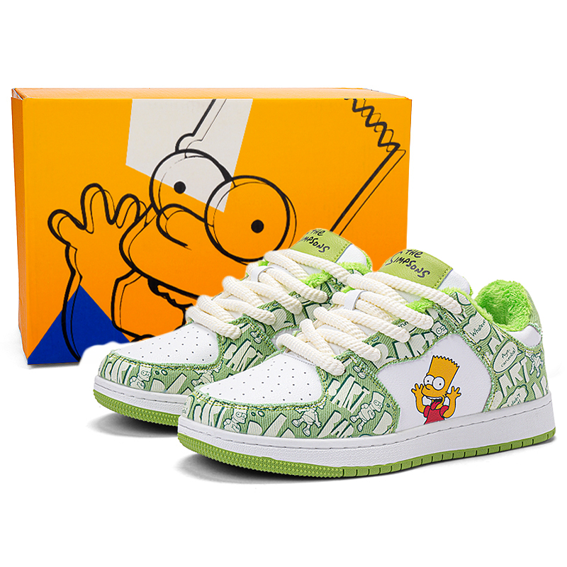

The Simpsons Унисекс кеды из холста авокадо зеленого цвета с флисовой подкладкой, цвет Avocado Green (Fleece-Lined)