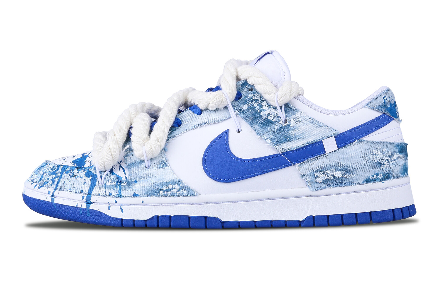 

Кроссовки Nike Dunk Skateboard Shoes Men Low-Top White, Синий, Кроссовки Nike Dunk Skateboard Shoes Men Low-Top White