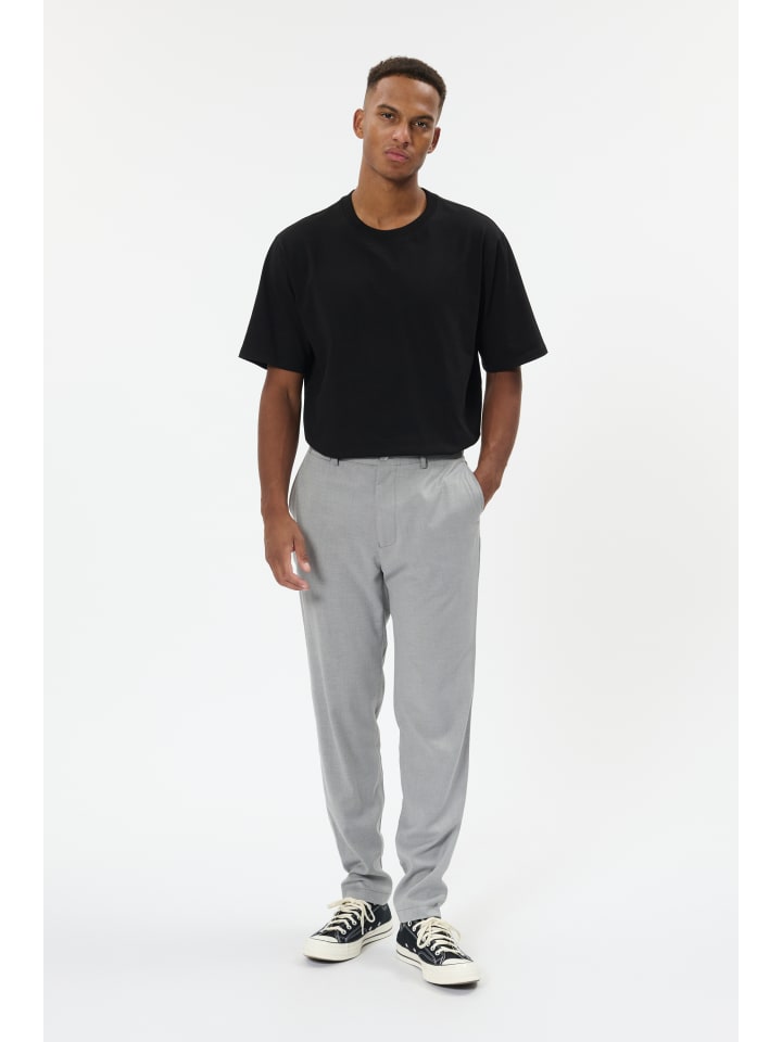 

Повседневные брюки MAliam прямого кроя в цвете светло-серый меланж Matinique