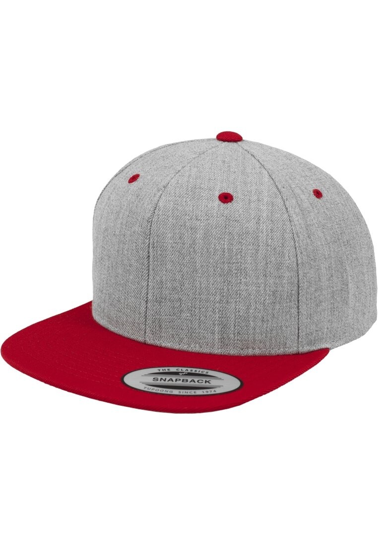 

Бейсболка CLASSIC SNAPBACK 2-TONE Flexfit, цвет light grey/red