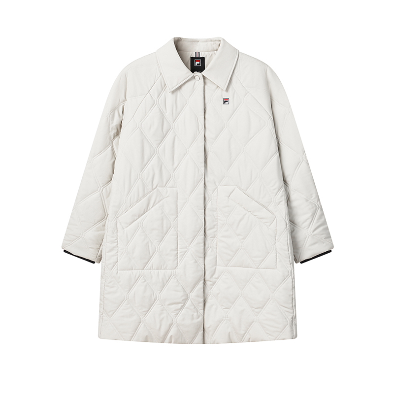 

FILA Куртка-пуховик Heritage для женщин в светло-бежевом цвете