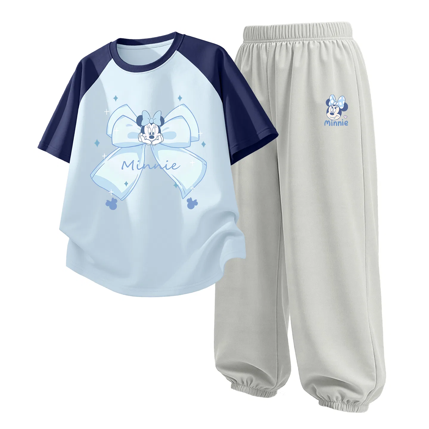 Детский спортивный костюм Casual Sportswear 2 Piece Set Disney, Di Meng Jie K Qing Blue+Di L Qiao Pi Ni K Glacier Gray