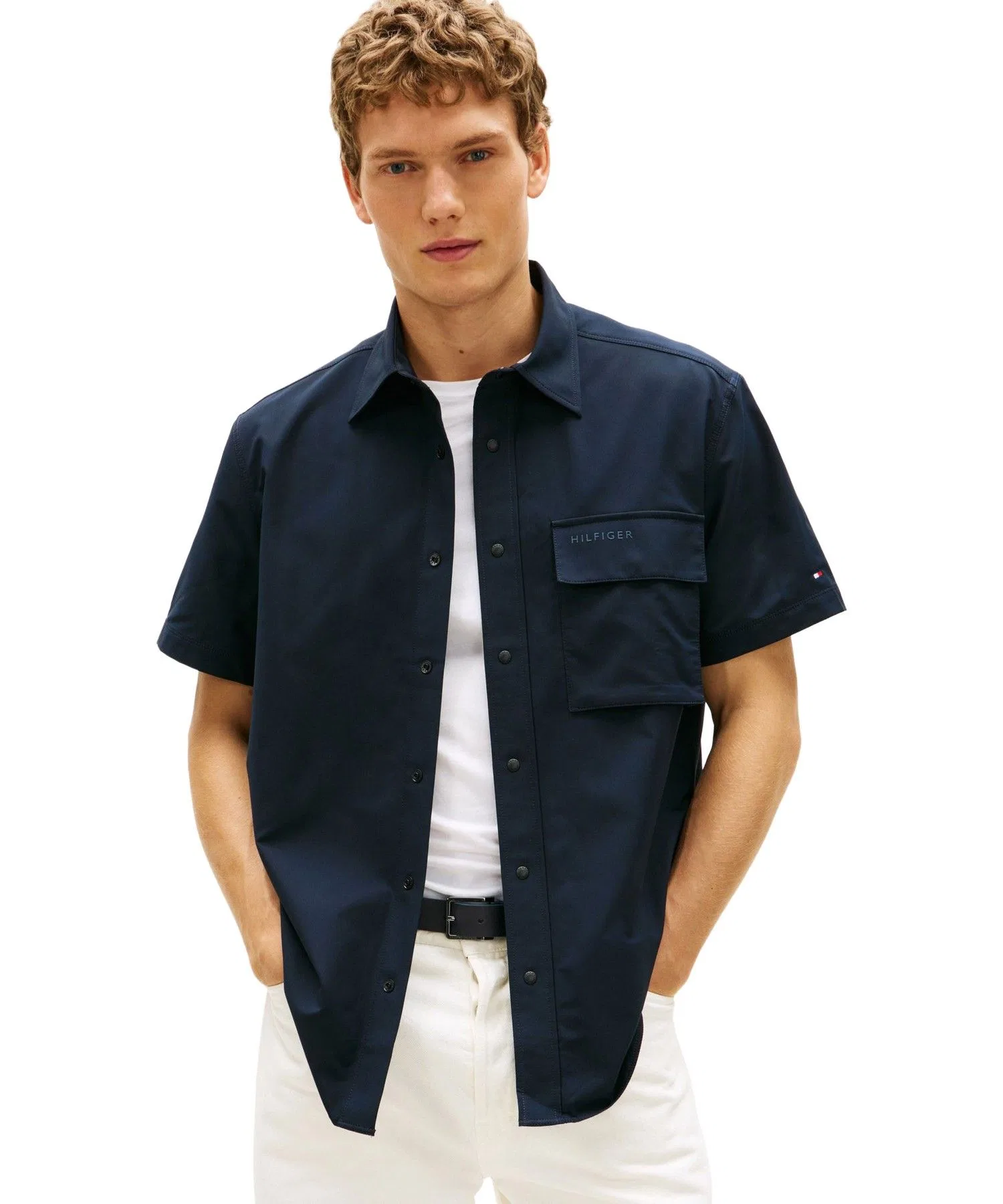 Мужская футболка Tommy Hilfiger с логотипом, полиэстер, мультиколор