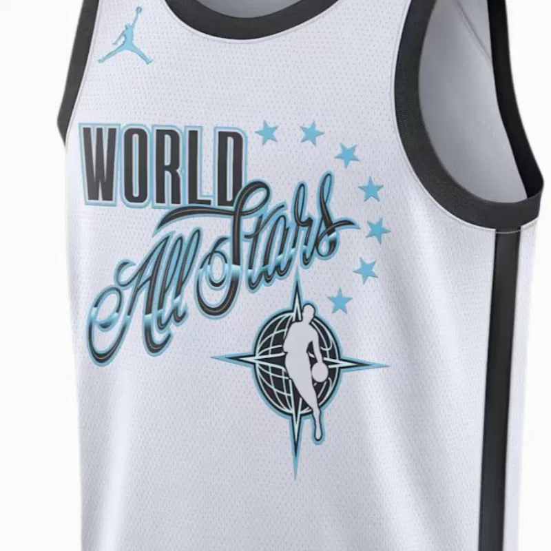 Майка баскетбольная NBA ALL STAR Shai Gilgeous Alexander 2026 Swingman мужская Jordan, White — фото 4