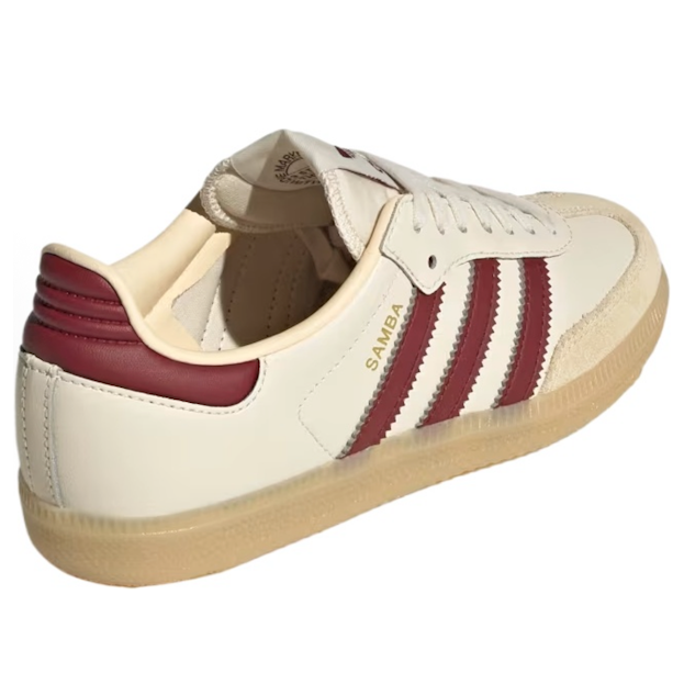 (GS) Adidas Smaba OG 'Wonder White Shadow Red Gum' — фото 3