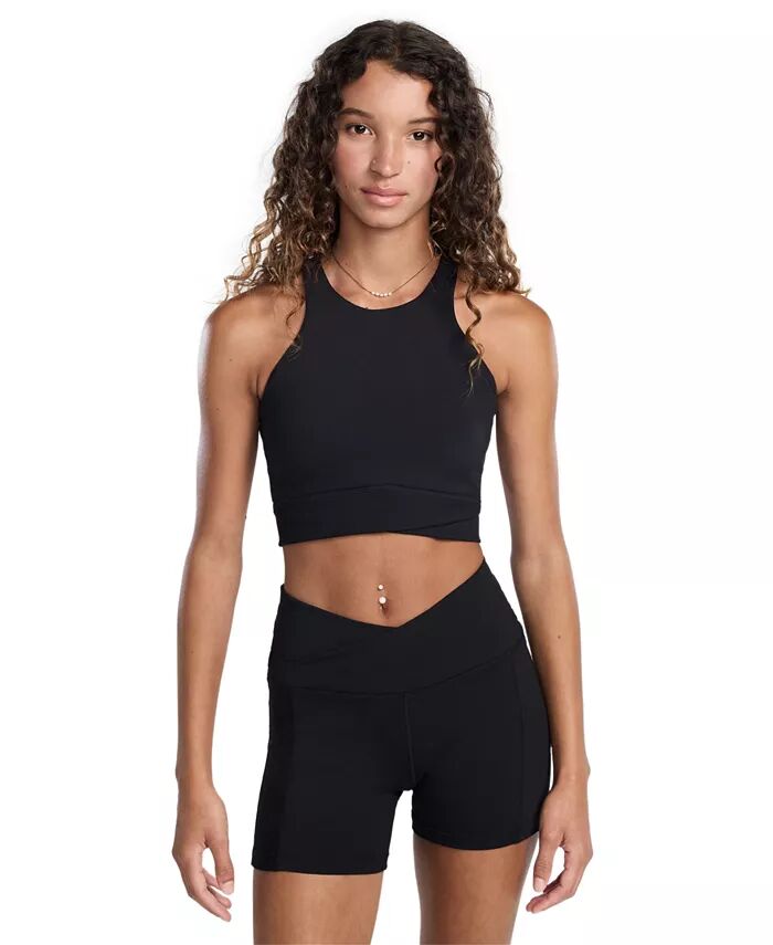 

Женский спортивный бюстгальтер One Twist Light-Support High-Neck Nike, черный